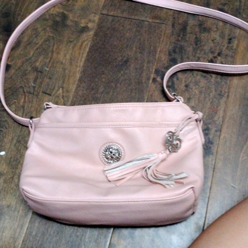 Shoulder bag,pink,leather